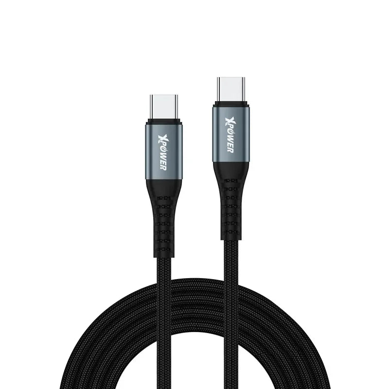XPower 60W C To C 3m Cable - Black - Tashqila XPower 60W C To C 3m Cable - Black - Tashqila
